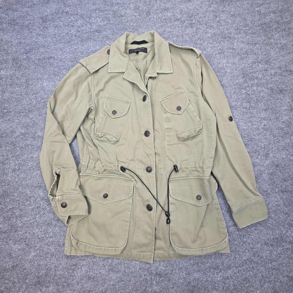 Rag & Bone O'Hara Utility Jacket Women's 2 Green Military Chore Pockets